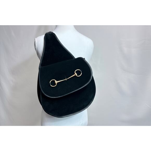 SG Handbags - Authenticated Gucci Horsebit Suede Sling Backpack | Italian Luxury Icon